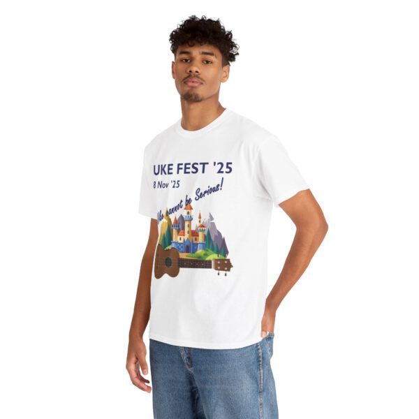 Uke Fest 25 Ukulele Festival Tee - PERSONALISE FOR YOU OR YOUR GROUP!  Unisex Shirt - Image 6