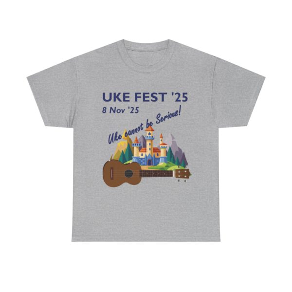 Uke Fest 25 Ukulele Festival Tee - PERSONALISE FOR YOU OR YOUR GROUP!  Unisex Shirt - Image 10
