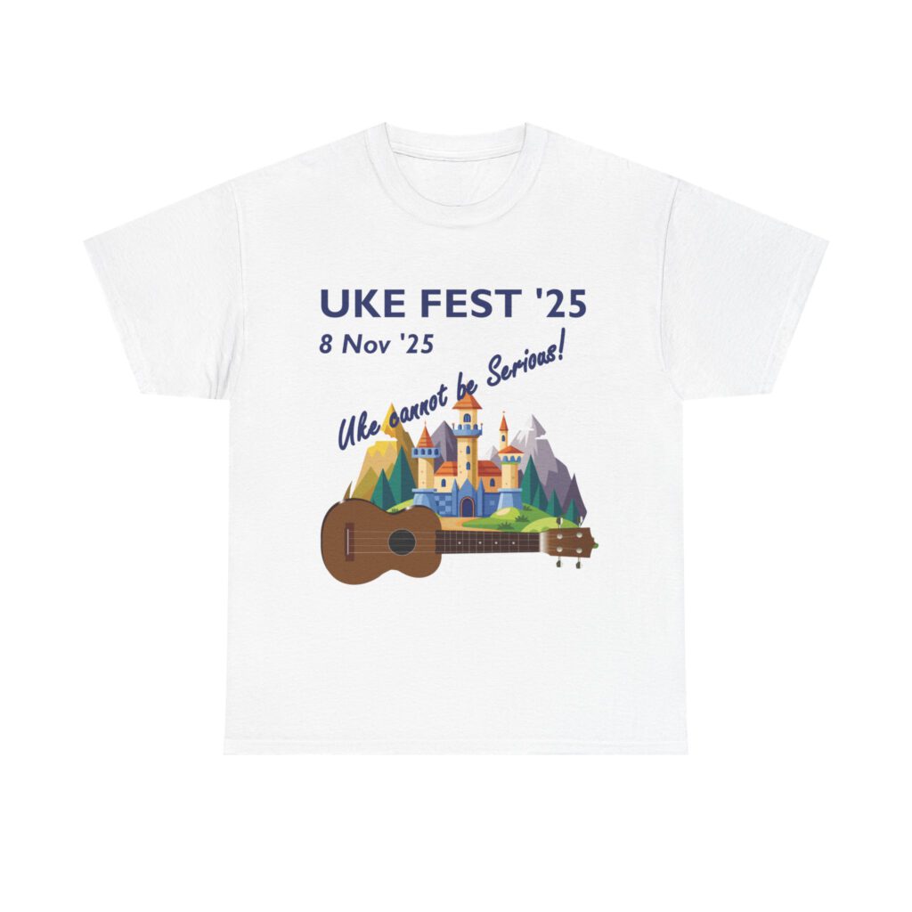 Uke Fest 25 Ukulele Festival Tee - PERSONALISE FOR YOU OR YOUR GROUP! Unisex Shirt