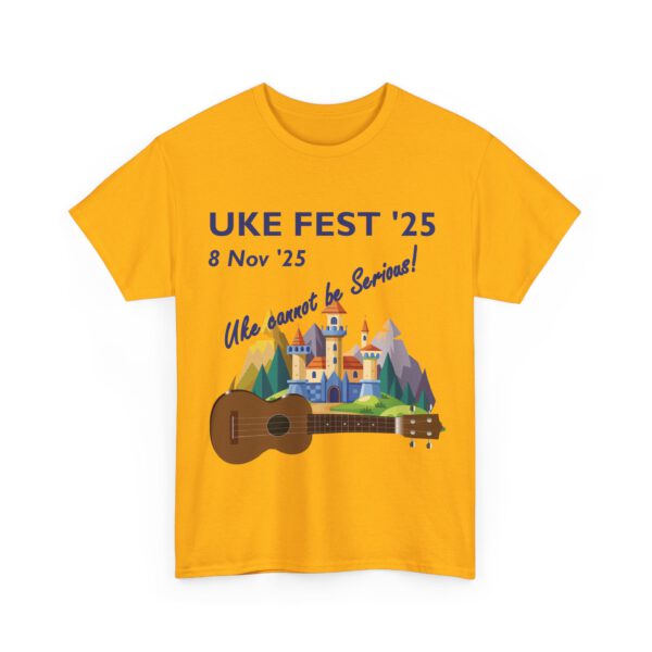 Uke Fest 25 Ukulele Festival Tee - PERSONALISE FOR YOU OR YOUR GROUP!  Unisex Shirt - Image 16