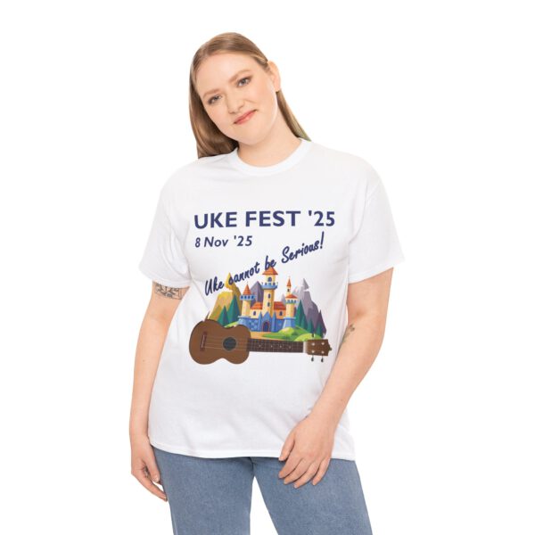 Uke Fest 25 Ukulele Festival Tee - PERSONALISE FOR YOU OR YOUR GROUP!  Unisex Shirt - Image 5