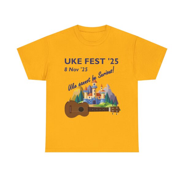Uke Fest 25 Ukulele Festival Tee - PERSONALISE FOR YOU OR YOUR GROUP!  Unisex Shirt - Image 14