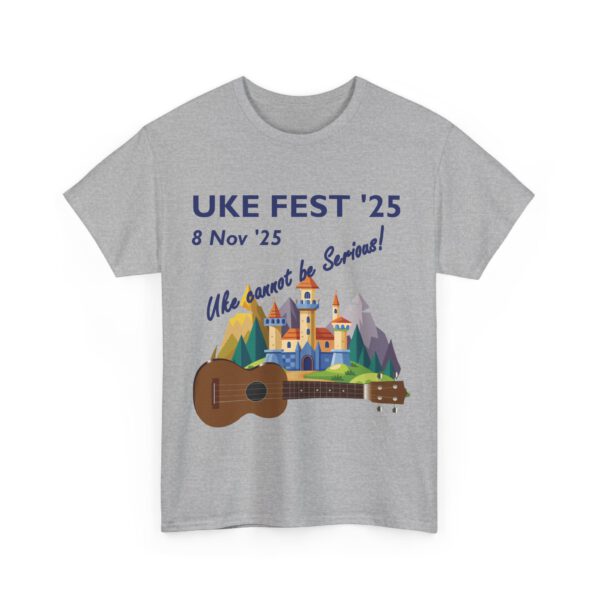 Uke Fest 25 Ukulele Festival Tee - PERSONALISE FOR YOU OR YOUR GROUP!  Unisex Shirt - Image 12