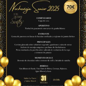 New Year's Eve Seniors Celebration at Hotel Salobreña Suites Wednesday 31 December 2025