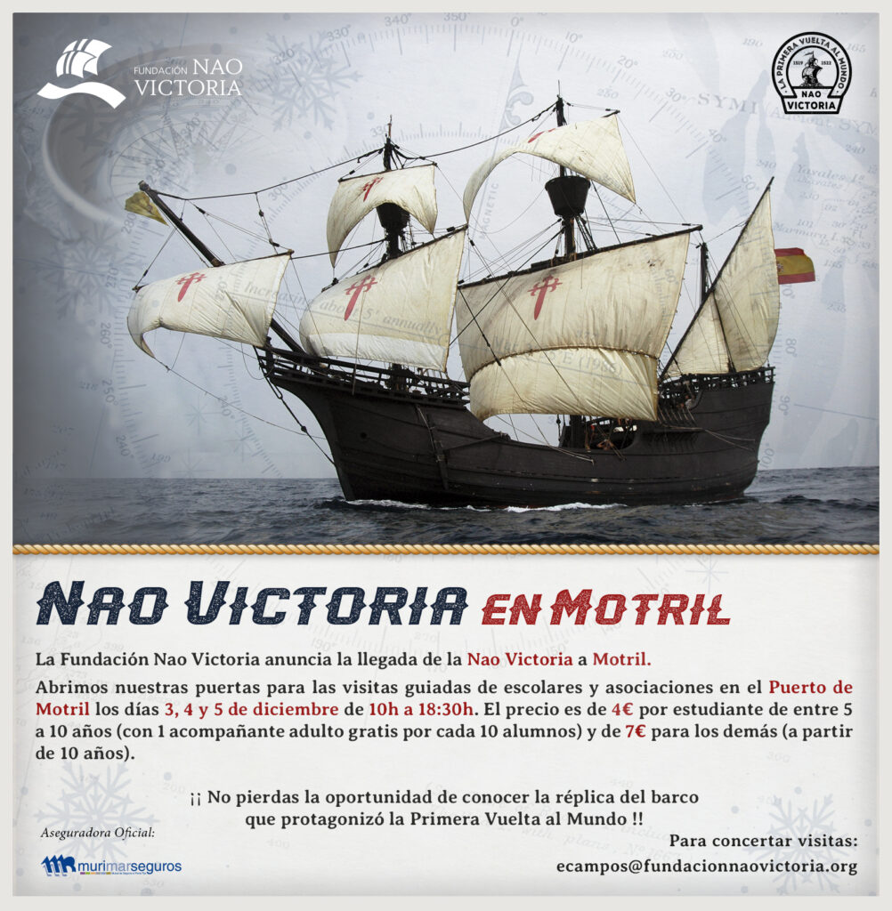 Nao Victoria Visit Motril Port Wednesday 3 December 2025